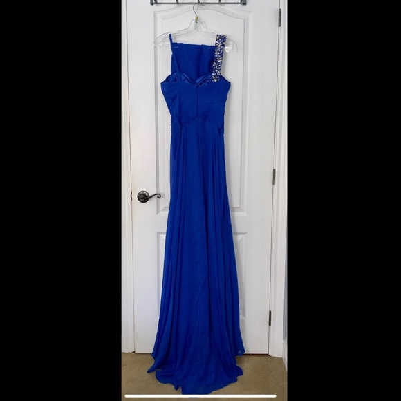 Robe de bal bleu royal / prom dress / Bridesmaid - Picture 4 of 4
